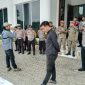 DPP LSM GEMAKO Kabupaten Asahan  menggelar aksi unjuk rasa di halaman kantor Bupati Asahan//Foto: Istimewa.