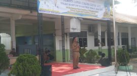 Plt. Kepala Dinas Pendidikan Kabupaten Asahan, Musa AL Bakri, SE, M.Si saat menyampaikan kata sambutan//Foto: Afrizal Margolang.
