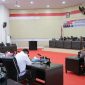 Ketua DPRD Kota Kotamobagu, Adrianus Mokoginta, Pimpin Rapat Paripurna//Foto: Istimewa.