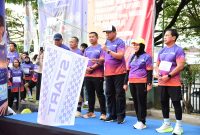 Gubernur Gorontalo Gusnar Ismail Resmi Melepas Peserta Fun Run 5K Citifoodfest, Sabtu (16/8/2025).