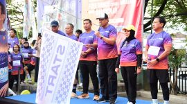 Gubernur Gorontalo Gusnar Ismail Resmi Melepas Peserta Fun Run 5K Citifoodfest, Sabtu (16/8/2025).