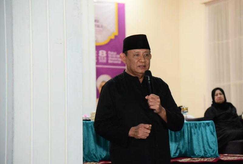 Gubernur Gorontalo Gusnar Ismail menghadiri zikir dan doa bersama HUT ke-25 Provinsi Gorontalo di Rumah Jabatan Gubernur, Senin (8/12/2025). (Foto : Redaksi)