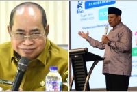 Walikota Gorontalo, Adhan Dambea (kiri), Gubernur Gorontalo, Gusnar Ismail (kanan). [Foto: Kolase/Ist]