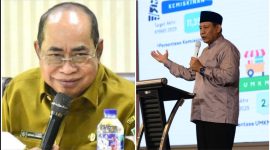 Walikota Gorontalo, Adhan Dambea (kiri), Gubernur Gorontalo, Gusnar Ismail (kanan). [Foto: Kolase/Ist]